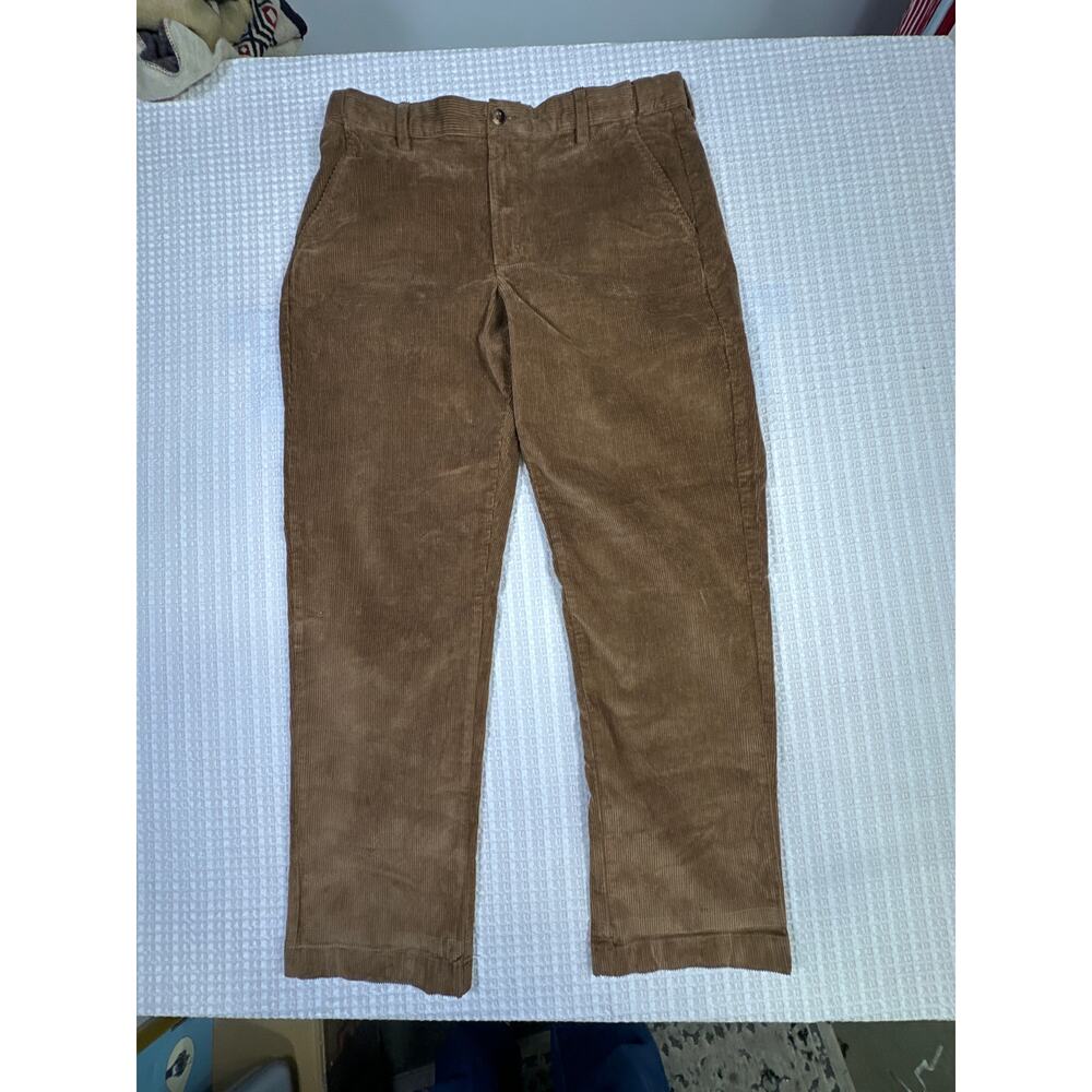 L.L. Bean Corduroy Pants 36x32 Brown Comfort Waist Vintage Style Classic Preppy
